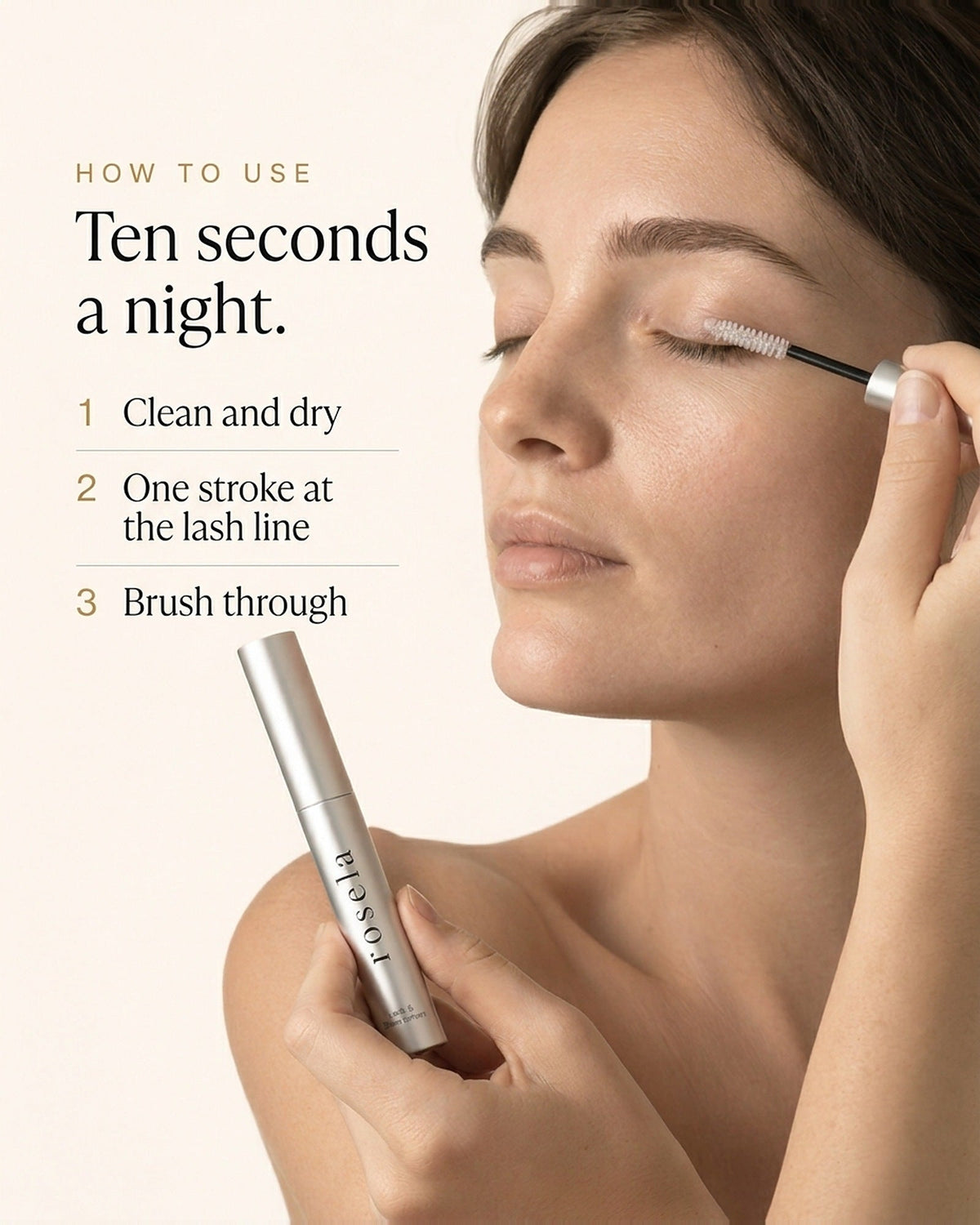 How to use Rosela Nightly in ten seconds a night